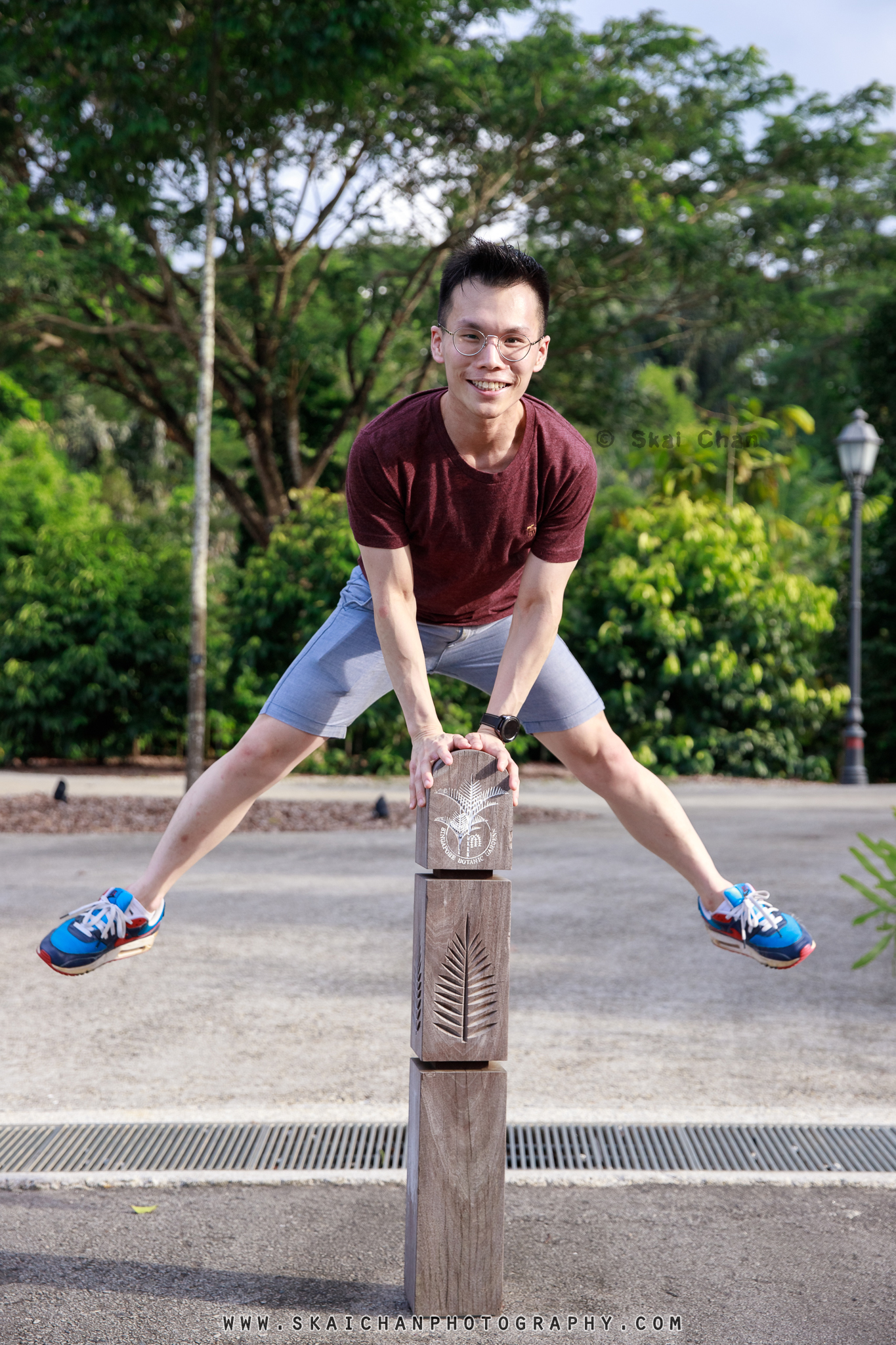 Lifestyle personality photoshoot session with Michael Tan at Forest Discovery Centre