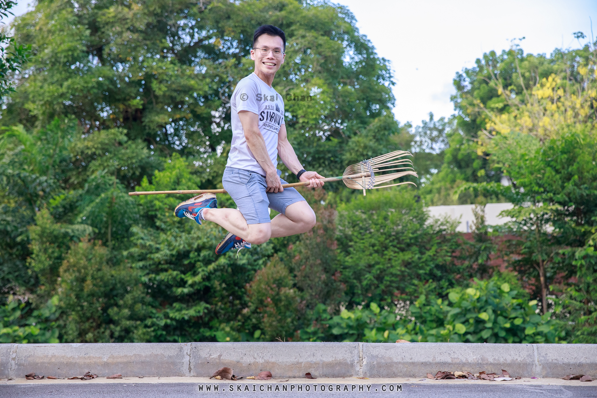 Lifestyle personality photoshoot session with Michael Tan at Forest Discovery Centre