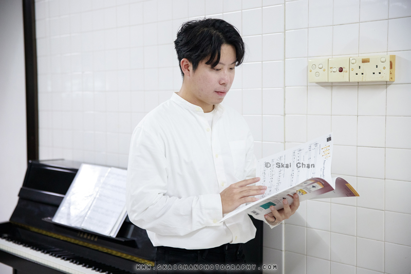 Music piano photoshoot session with Jun Hao @ Home