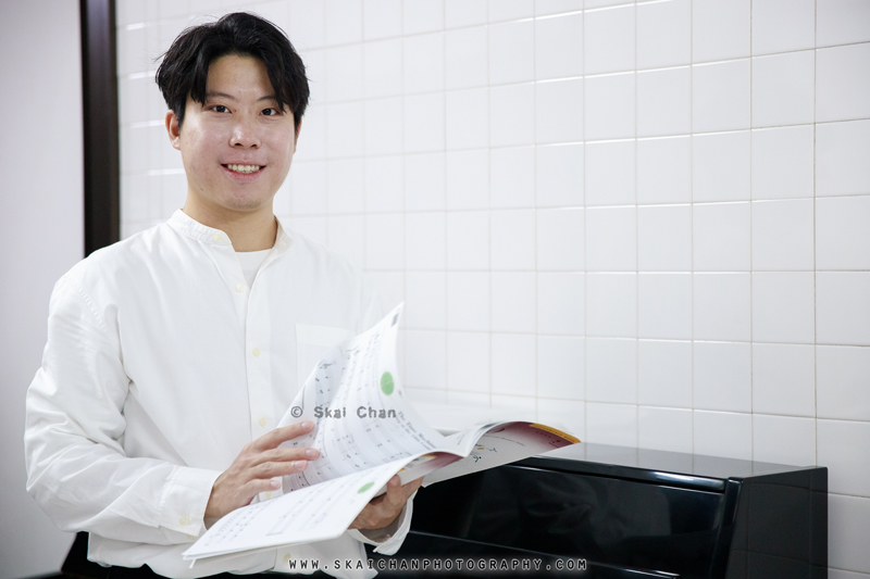 Music piano photoshoot session with Jun Hao @ Home