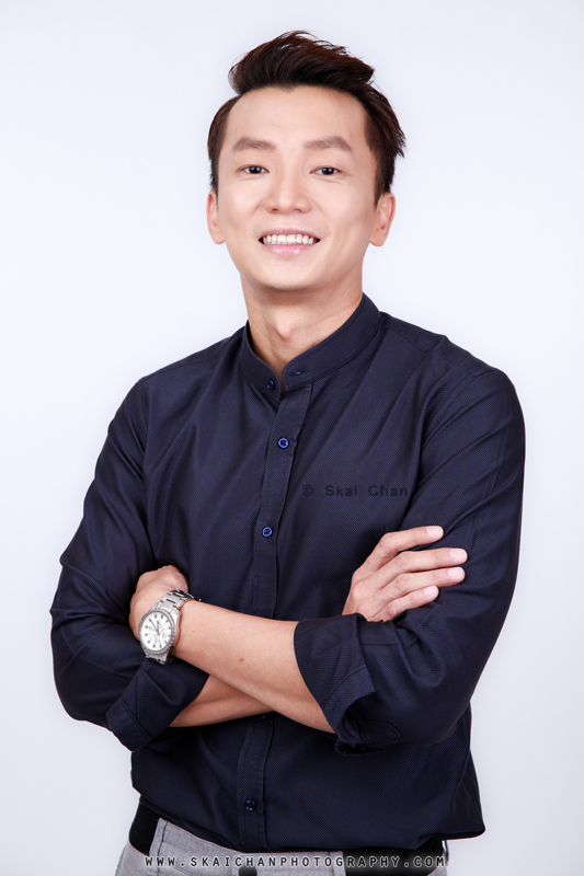 Corporate headshot studio photoshoot session with Wayne Wang at Tengah (photography studio)