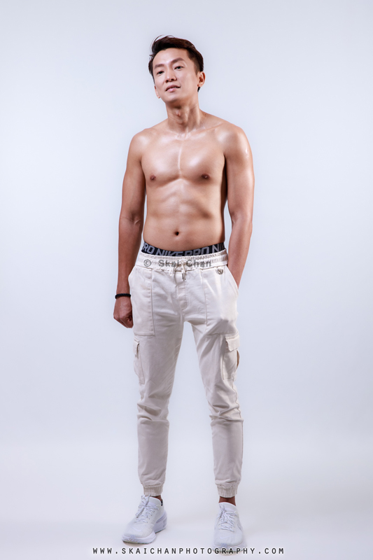 Physique studio photoshoot session with Wayne Wang at Tengah (photography studio)
