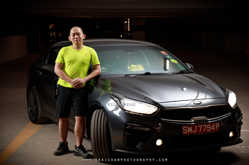 Night car photoshoot session with Yonghao at Carpark