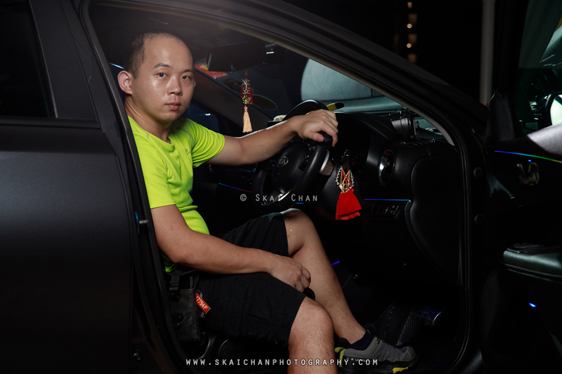 Night car photoshoot session with Yonghao at Carpark