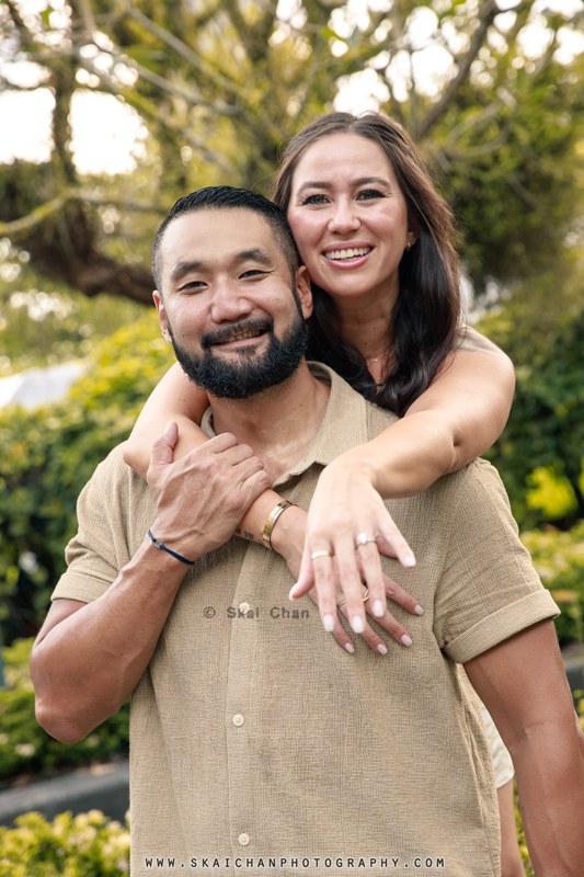 Outdoor casual couple photoshoot session with Ted & Holland at Gardens by the Bay