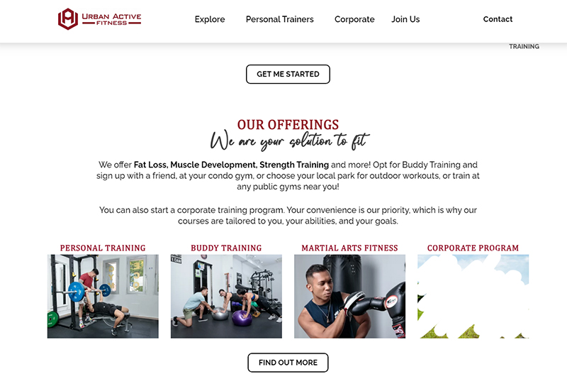 commercial portrait work for urban active fitness