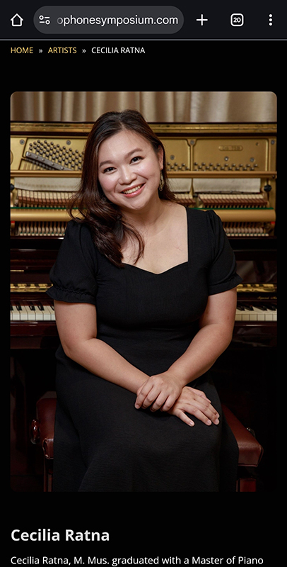 branding shoot for ceilia ratna for singapore saxophone symposium 2025