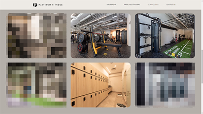 commercial shoot for Platinum Fitness