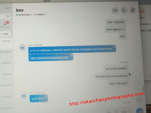 Impersonation of photographer - Kevin Jones