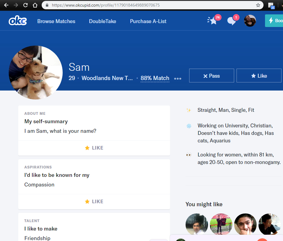 Impersonation of photographer - HC Sam