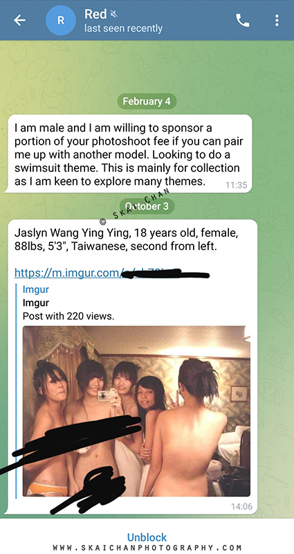 pervert in telegram