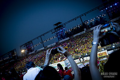 audience during chingay 2014