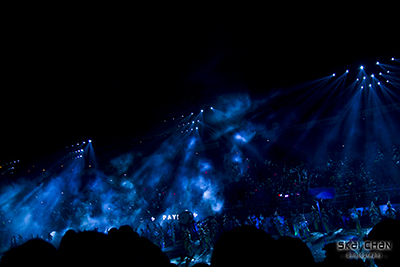 lighting during chingay 2014