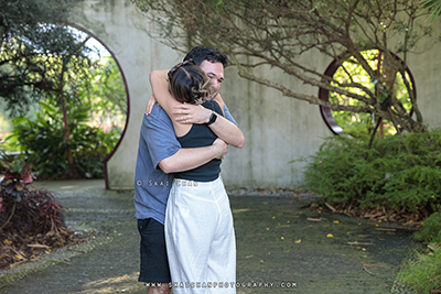 surprise proposal at outdoor